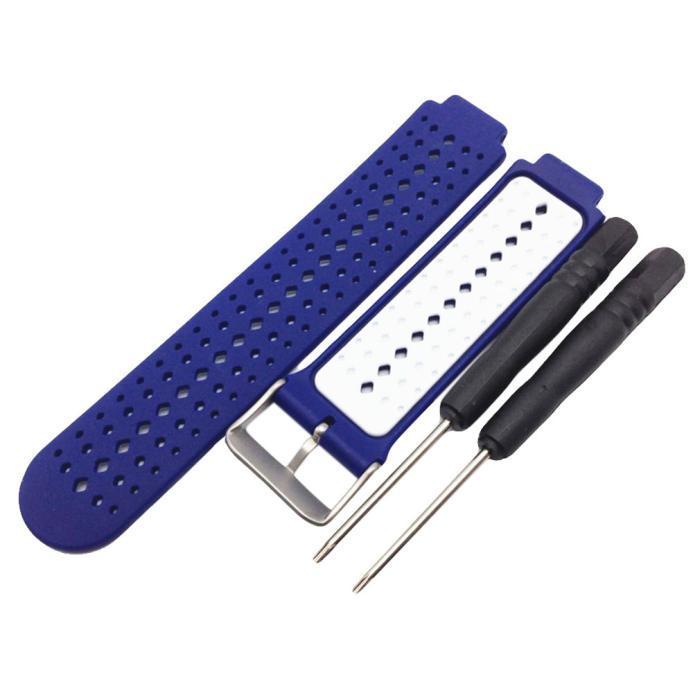 15 farben Silikon Strap Für Garmin Forerunner 235 Band strap Für Garmin Forerunner 220/230/235/620/630/735XT/235Lite Zubehör: Blue white