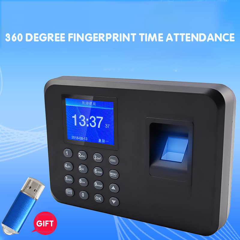Fingeraftryk tid kort fremmøde maskine fingeraftryk adgangskendegenkendelse  h1 opgradere tid fremmøde maskine til at sende u disk