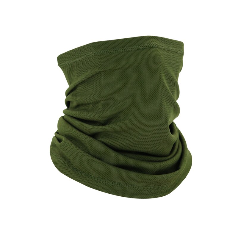 Men Windproof Neck Gaiter Elastic Tube Scarf Ear Cover Male Head Scarves Half Face Sun Ring Headscarf Headband Bandana: army green