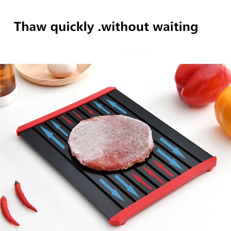 Snabb avfrostningsbricka tina snabbt mat kött frukt snabbupptining tallrik tavla hem kök avfrostning tillbehör 3 storlekar
