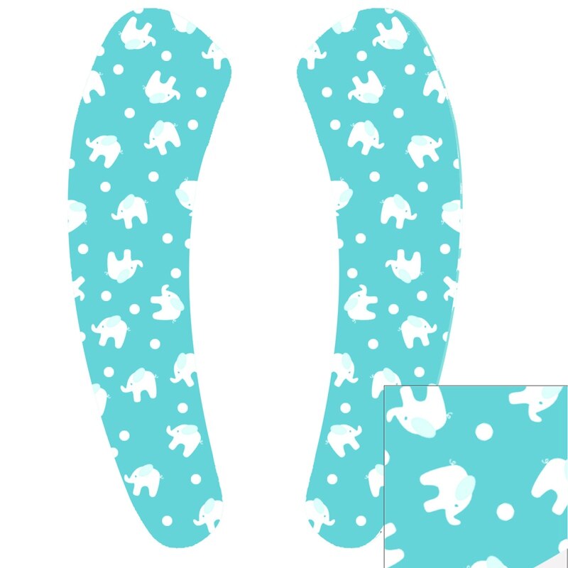 1Pair Portable Reusable Toilet Seat Covers Soft Washable WC Toilet Lid Cover universal Closestool Mat Seat Bathroom Accessories: Blue elephant