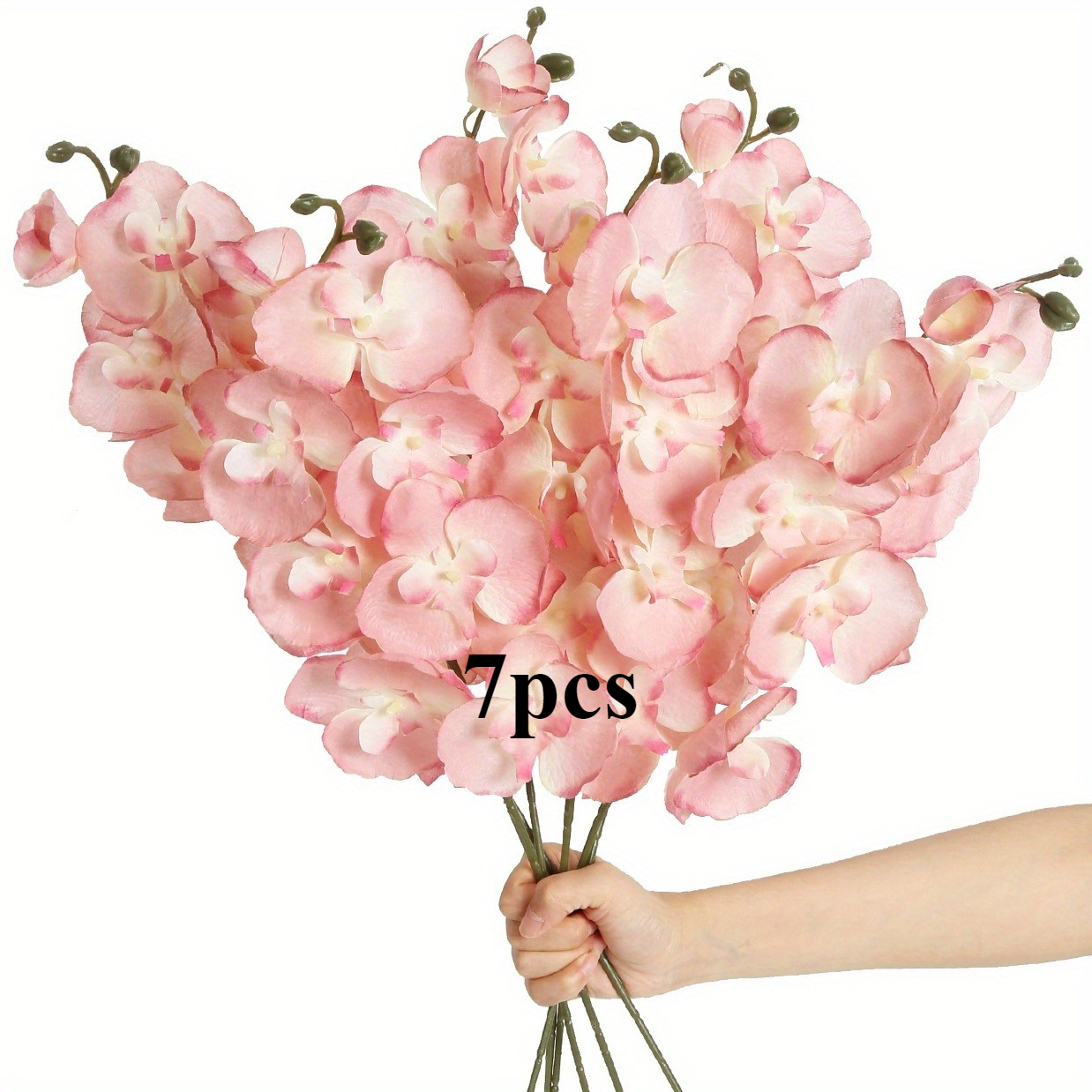 Künstliche Orchideen Phalaenopsis-Blumen für DIY Hochzeits-Tischdekoration, Heim-Party-Deko Perfekt für Valentinstag, Abschlussgeschenke: M / Rosa