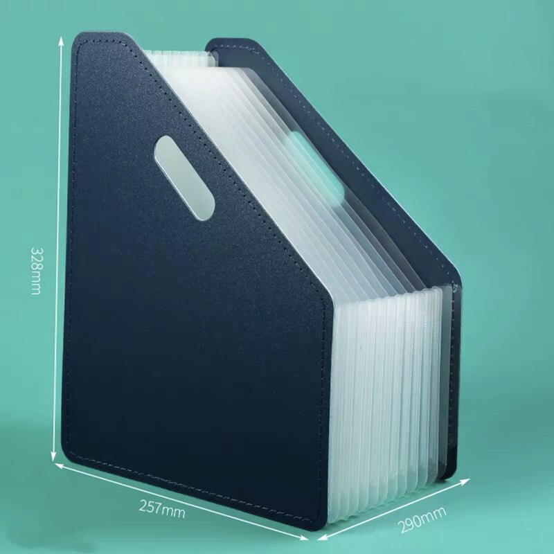 MINKYS Large Capacity A4 Expanding File Folder Bag 13 Layers Document File Bag Organizer Holder Free Label Office Stationery: N1 no index