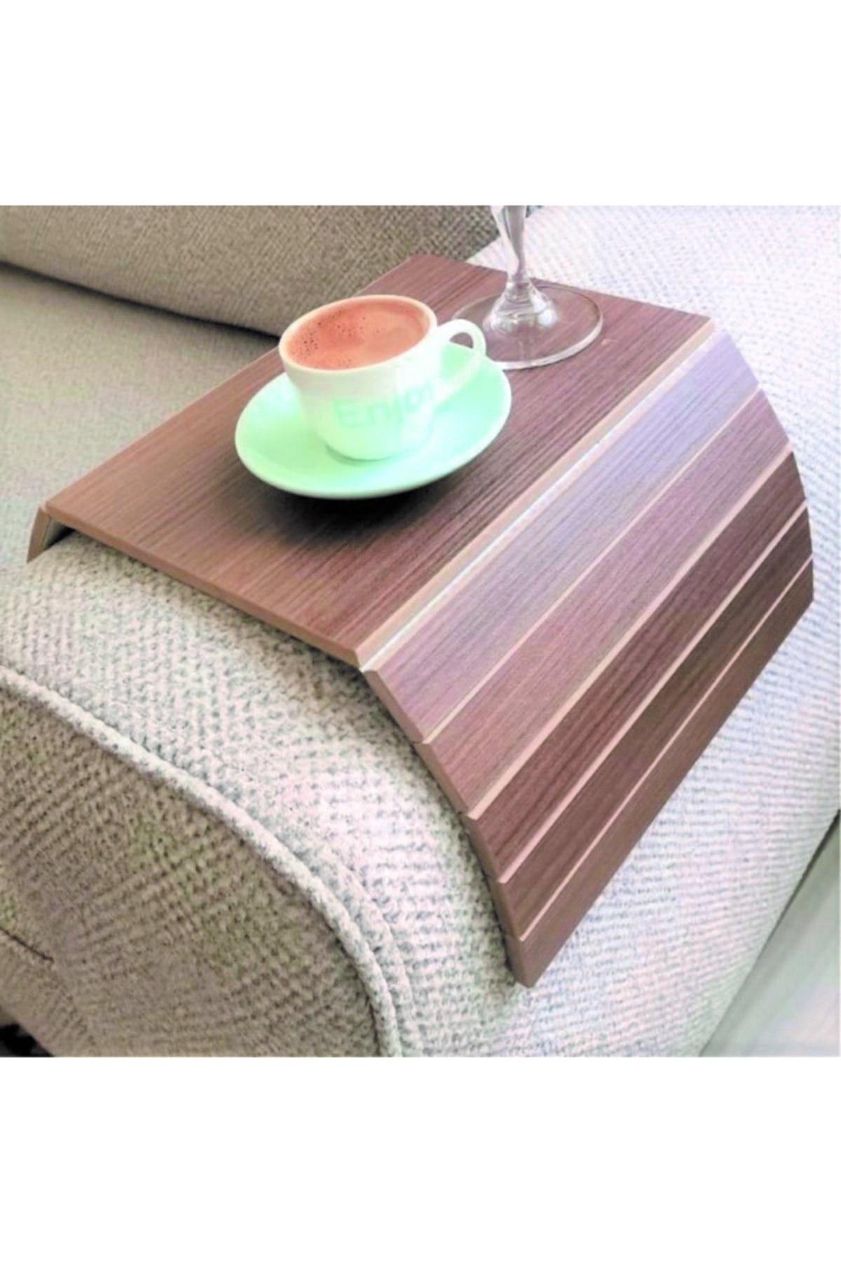 Walnut Portable Side Coffee Table 1 pcs 50x25 cm