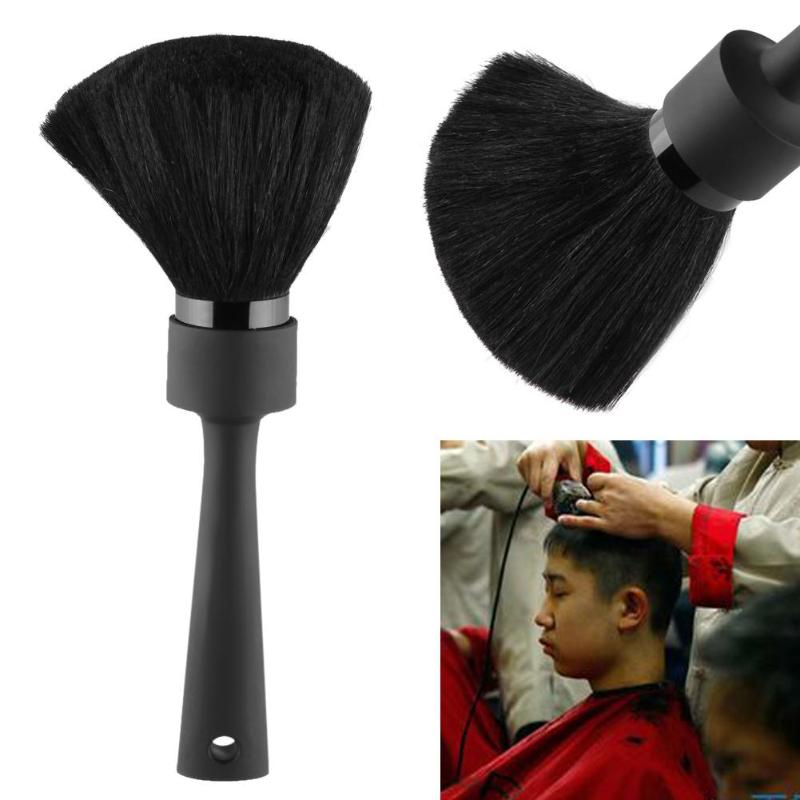 Svart myk barberkost salong hjemme hår klipping hårklipp frisør ansikt hals hår feie børste skjegg bart barberkoster