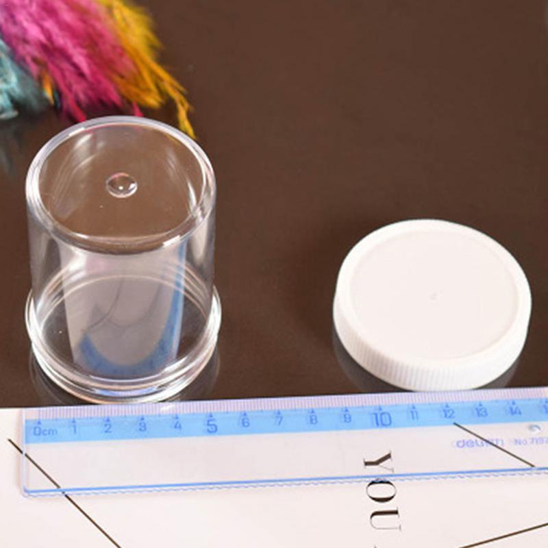 120ml super opbergdozen voor pluizige slijm, doe-het-zelf plastic kleur plasticine, doorzichtige bakjes, lijm, stopverf, schuimballen, opbergdozen