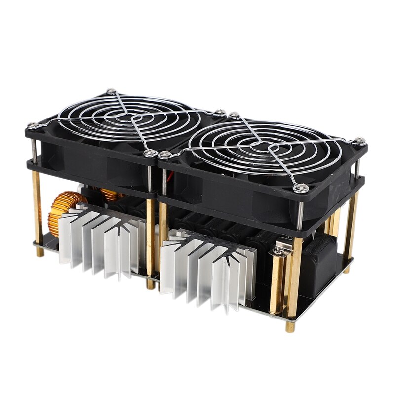 2000W 50A ZVS moduł nagrzewnicy indukcyjnej płyta grzewcza sterownik Flyback cewka rozpraszająca podwójny wentylator z rura miedziana