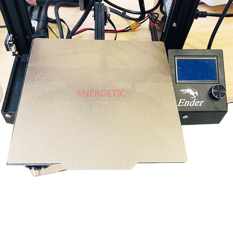 ENERGETIC Flex Plate 235x305mm One Sided Textured PEI Spring Steel Sheet Powder Coated PEI Build Plate for CR-10 Mini 3D Printer