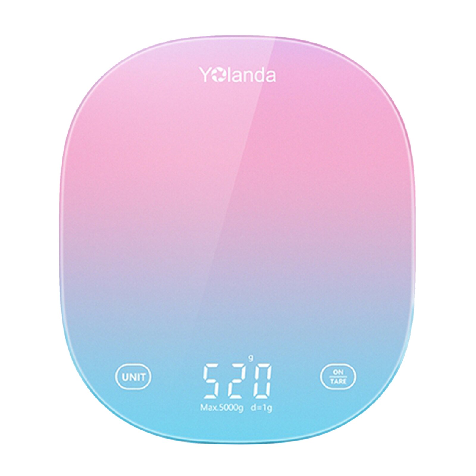 1pc 5Kg x 1g Digital Kitchen Scale Diet Food Weight Touch Screen - Blue Pink