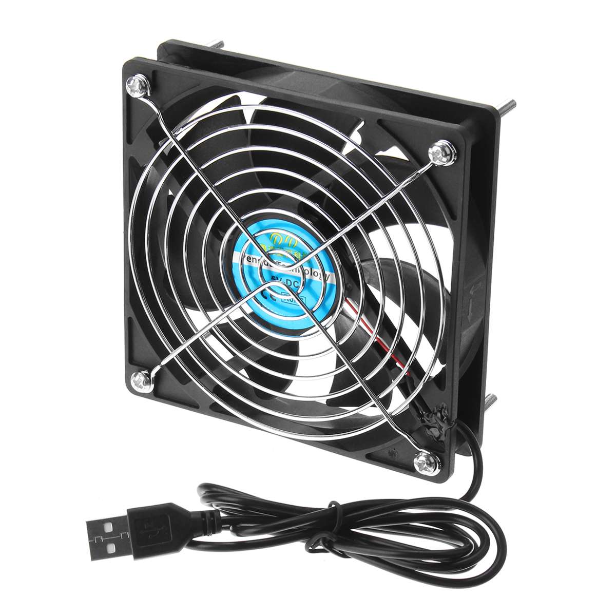 DC 5V 12 CENTIMETRI router Ventola Di Raffreddamento FAI DA TE di Raffreddamento del PC TV scatola Tranquillo E Silenzioso di Alimentazione USB Ventola da 120mm USB TV scatola Gatto A Banda Larga di Raffreddamento cremagliera di Supporto