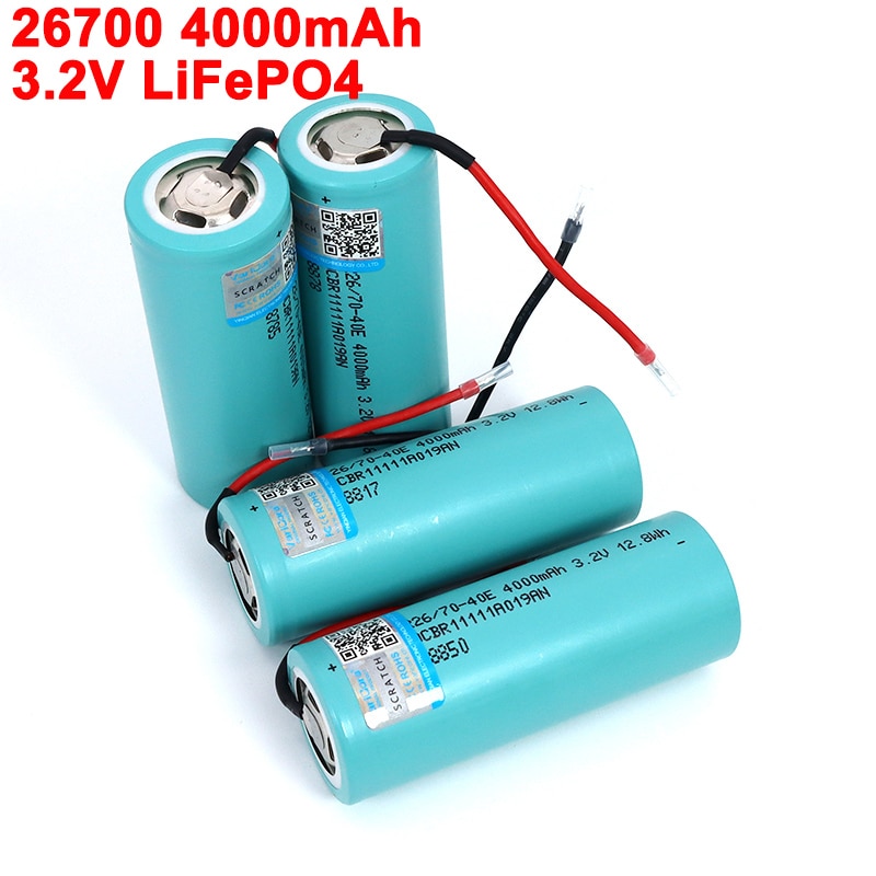 3.2V LiFePO4 26700 4000mAh Battery For Electric ca... – Vicedeal