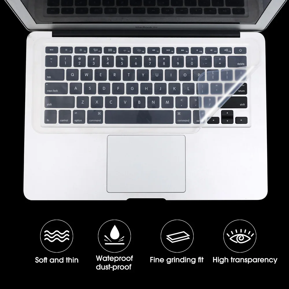 3 Size Universal Laptop Keyboard Cover Protecter 10/14/16 inch Waterproof Dustproof Silicone Notebook Keyboard Film for Macbook