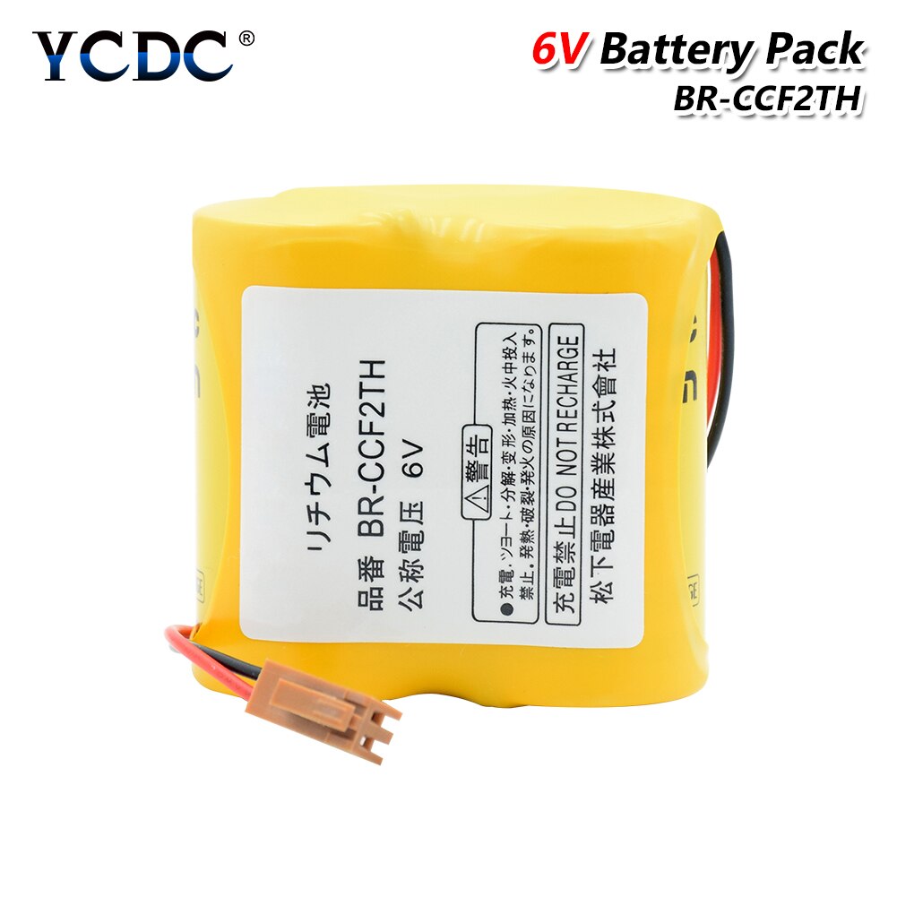 6V 5000mAh Lithium Ion Battery BR-CCF2TH Lithium Battery Pack With Plug For Fanuc A06 Servo Motor FANUC CNC System BR-CCF2TE
