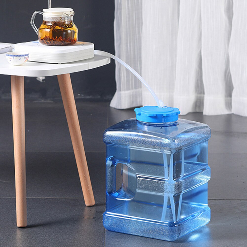 5L Portable Outdoor Drinking Bucket Eco-friendly Car Water Container Reusable PC Water Tank with Faucet for Picnic Hiking