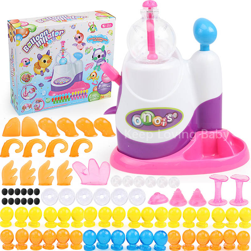 Magic Lijm Muziek Wave Oonies Kinderen DIY Handgemaakte Kleverige Bal Fun Bubble Inflator Creativiteit Speelgoed Kit: B