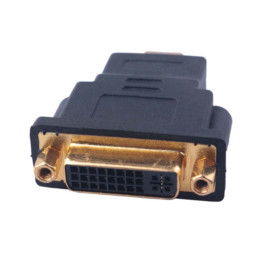 Dual Link DVI 24 + 5/24 + 1 Female naar HDMI Male Adapter Kabel DVI-i Connector splitter Converter Jack Wire Cord voor HDTV PC