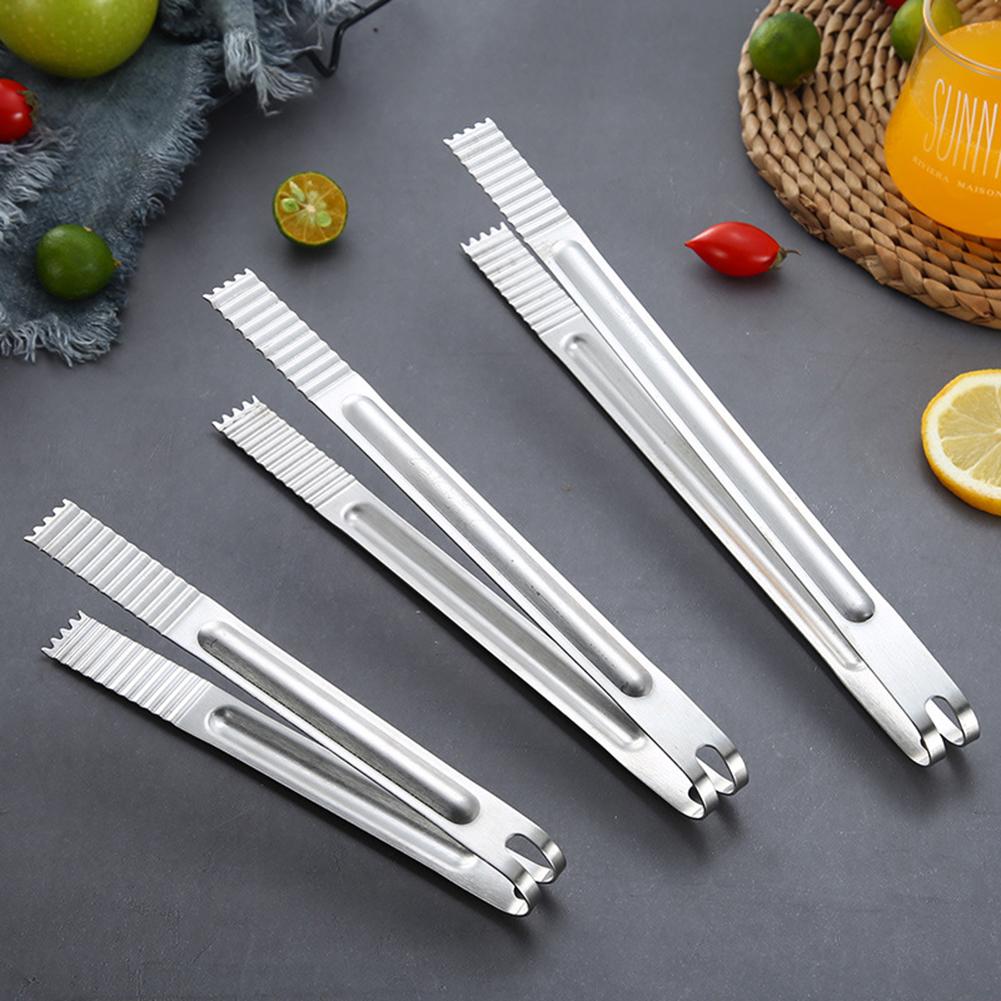 Portable Food Tongs Stainless Steel Tongs Kitchen BBQ Meat Salad Bread Cooking Tongs Food Clip Barbecue Clip Tongs Kitchen Tools