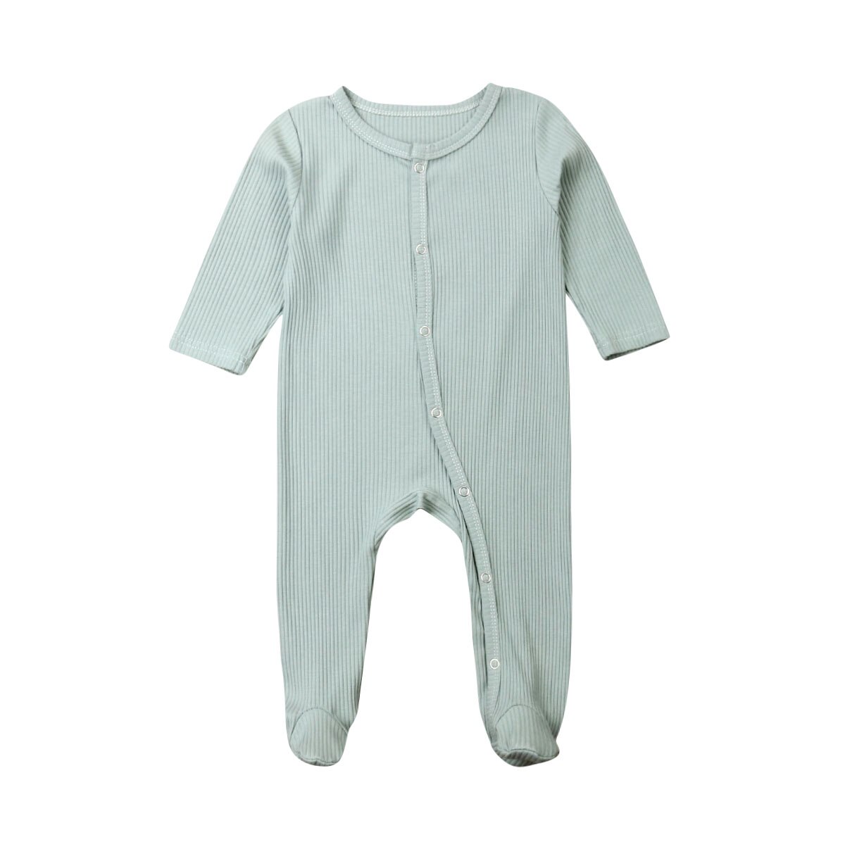 5 Kleuren Baby baby Jongen Meisje Herfst Kleding Footies Jumpsuit Outfits Kleding: green / 6m