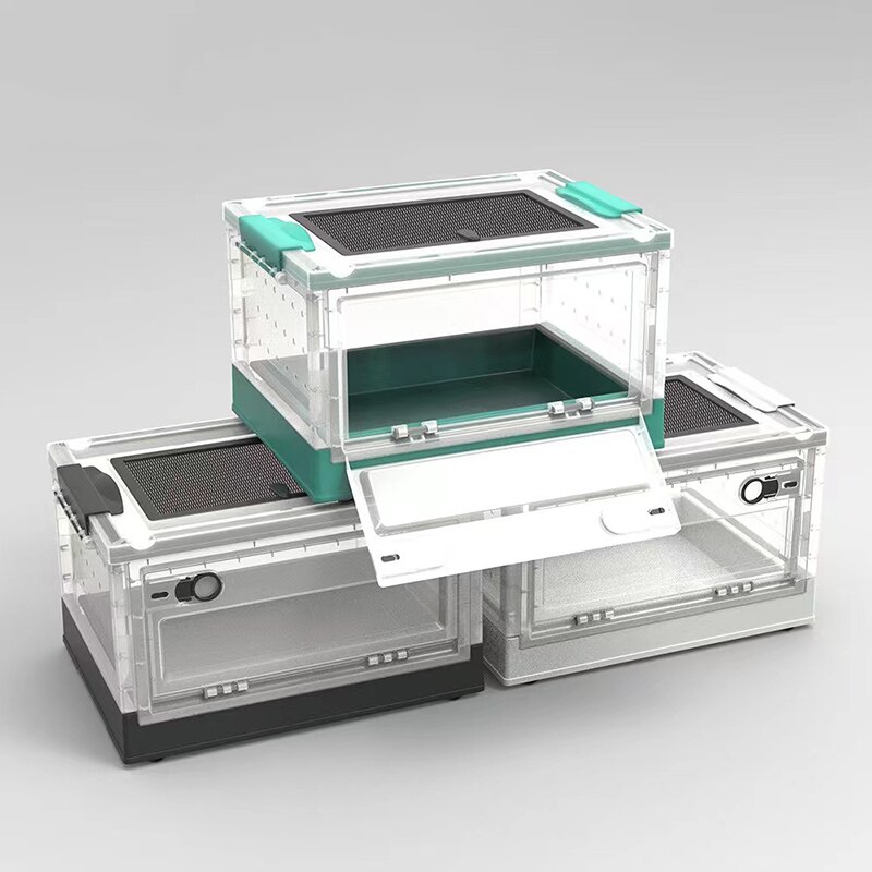 Reptile Terrarium Detachable Feeding Box Pet Breeding Tank Eco-Friendly Pet Breeding Cage Foldable Rearing Box For Lizard Geck