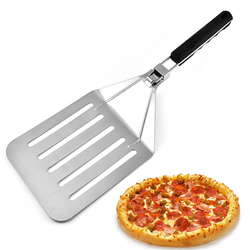 Opvouwbare 58Cm Aluminium Pizza Schil Schop Met Houten Handvat Zilver Kaas Cutter Cake Schop Vierkante Pizza Schil Bakvormen Kookgerei