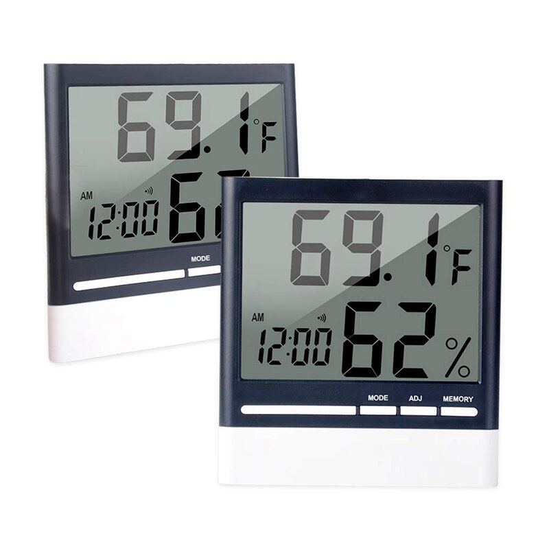 LCD Digital Interior Colgante De Pared Temperatura Humedad Medidor