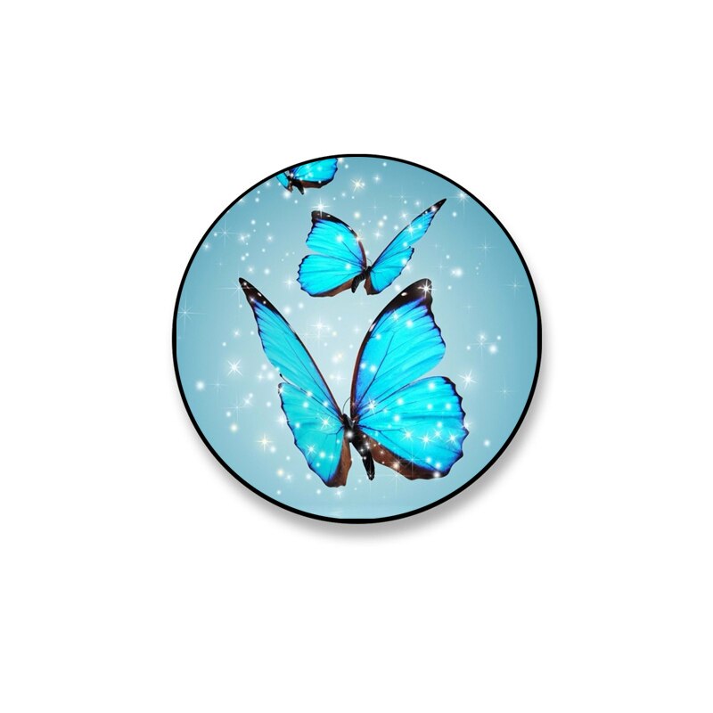 Luxe Bloem Wolf Opvouwbare Telefoon Grip Vinger Ring Telefoon Houder Telefoon Beugel Voor Iphone Standhouder Telefoon Houders: 12