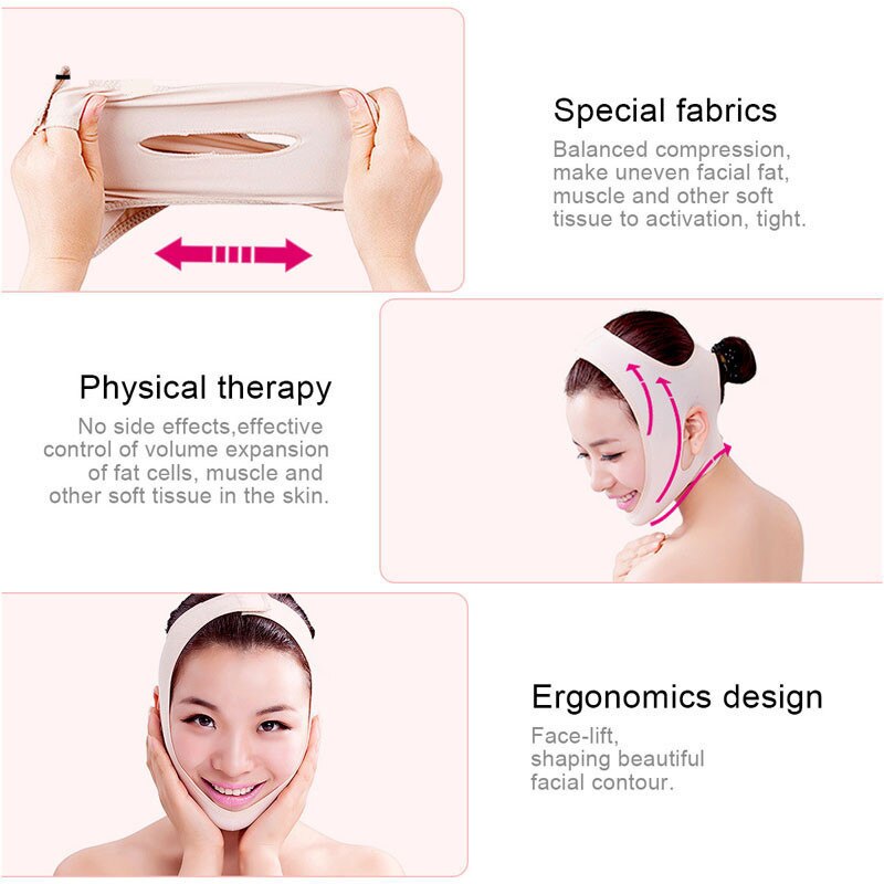 Delicate Facial Thin Face Mask Slimming Bandage Skin Care Belt Shape And Lift Reduce Double Chin Face Mask Face facial lift tool