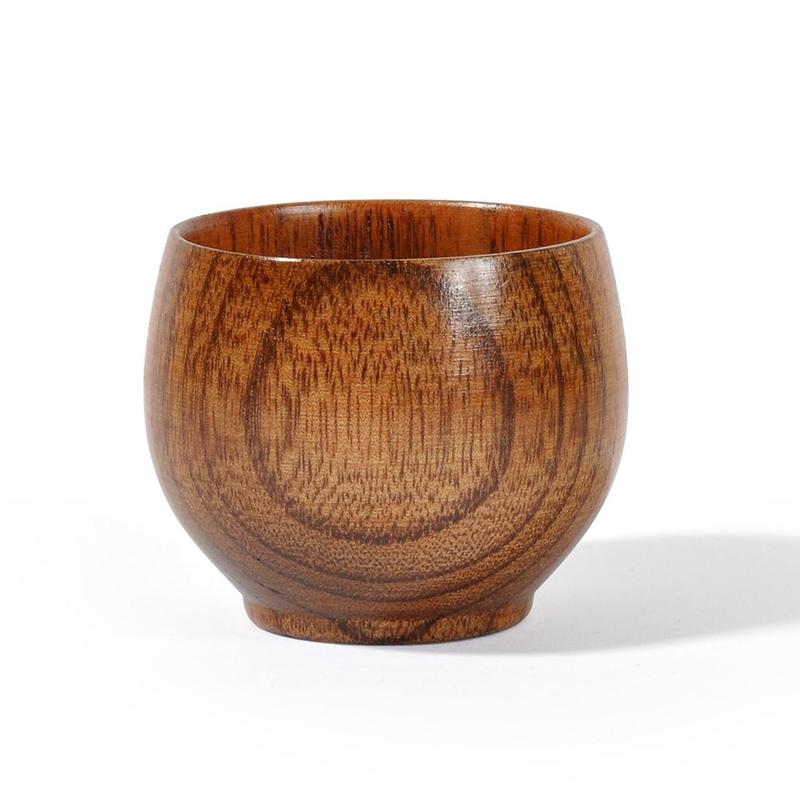 Houten kopje hout koffie thee bier sap melk water mok primitief handgemaakt natuurlijk houten theeservies klein houten kopje klein theekopje