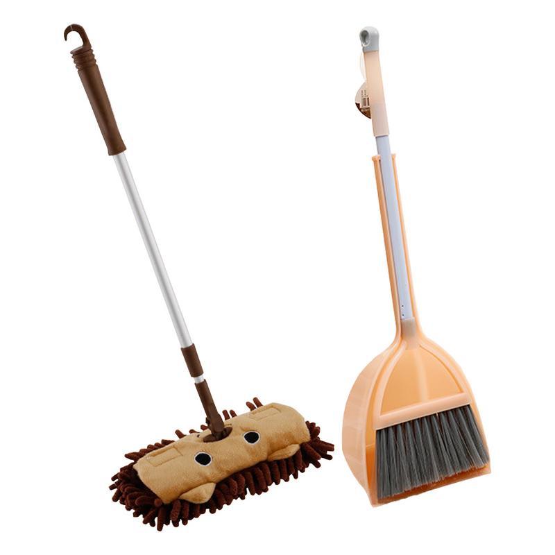 Serpillère enfant balai pelle à poussière ensemble bébé Mini balayage maison nettoyage jouets ensemble télescopique tablette glisser semblant jouer: A
