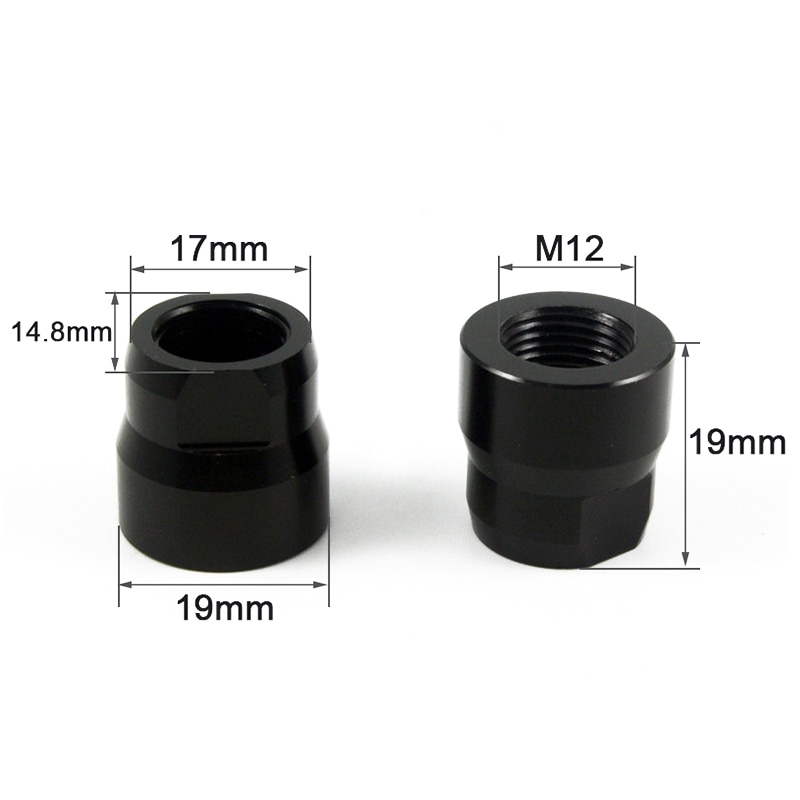 Tuerca de eje pasante para bicicleta, M12x1.0mm, rosca de 1,0mm, tuercas de eje M12, tubos centrales, tapa de eje, paso de rosca de 1,0mm, accesorios para bicicleta