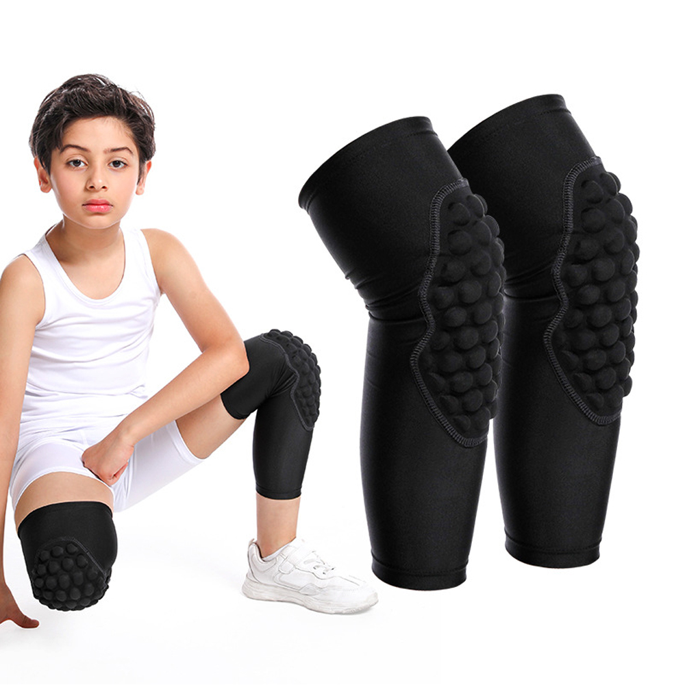 1 Stück Kinder/Jugend 5–15 Jahre Sport Wabenkompression Knieschoner/Ellenbogenschützer Schutzausrüstung für Basketball Baseball, Fußball
