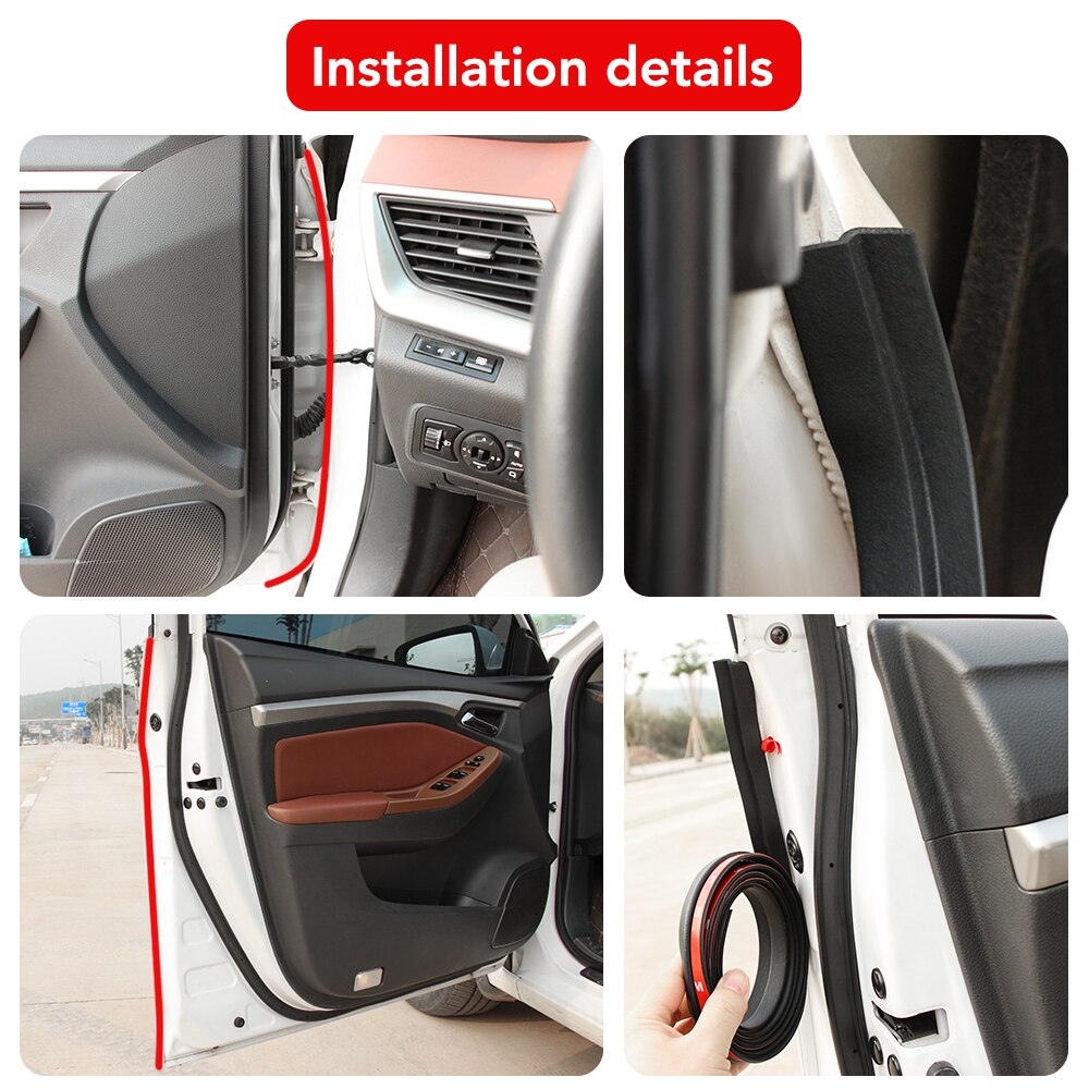 Car Door Seal Z Type For renault duster megane captur fluence clio Koleos dacia kwid simbol kango Twizy Talisman Arkana
