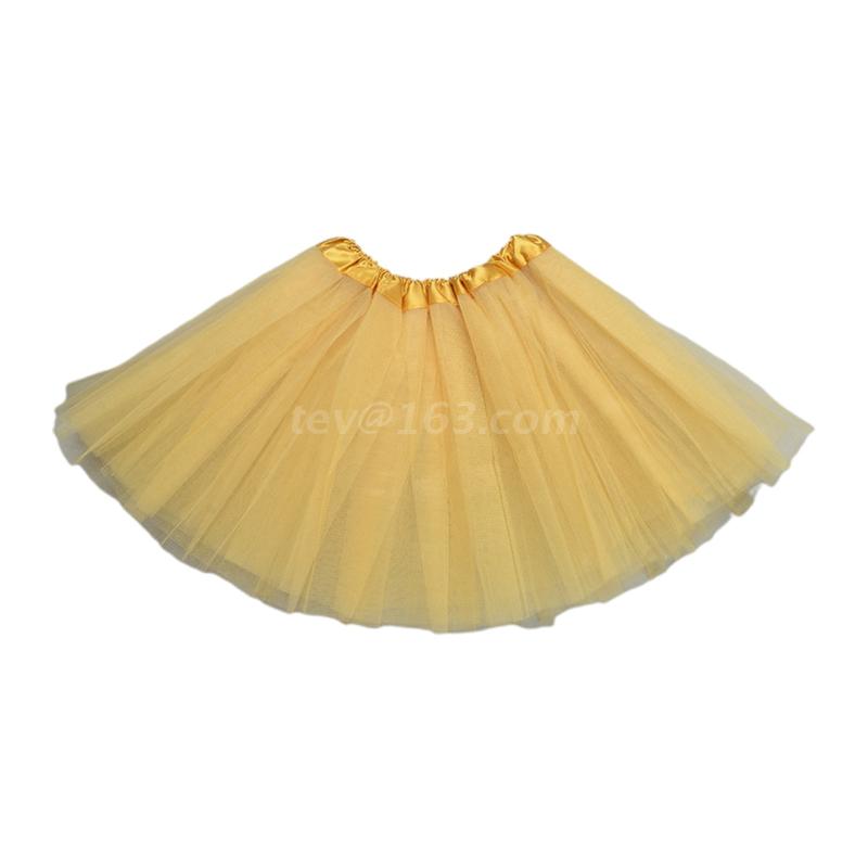 Falda de tul Vintage para mujer adulta, enagua de malla de Ballet, tutú corto en capas, 80s: Oro