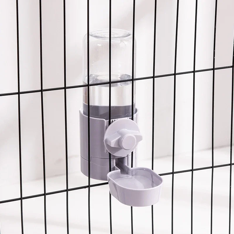 Automatische Tier fütterung Käfig hängen Schüssel Wasser flasche Lebensmittel behälter Spender für Welpen Katzen Kaninchen Vögel Haustier Fütterung produkt: Black