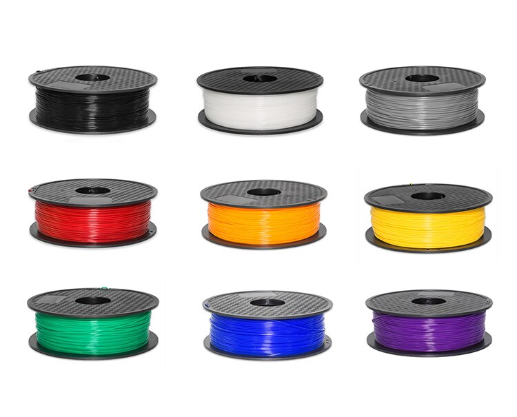 3d printer filament pla 1.75mm 1kg plast gummi forbrugsstoffer materiale 3d filamento multi-farve pla filament til 3d filamento