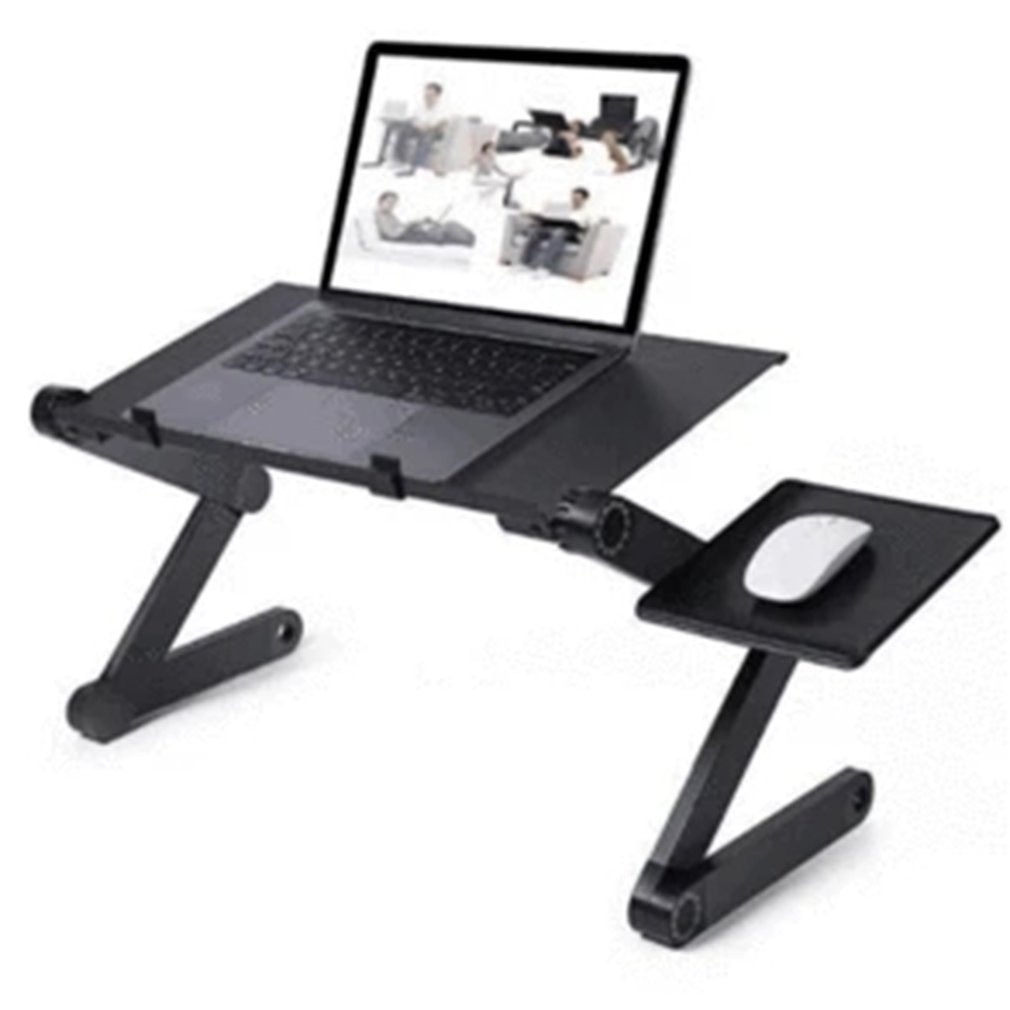 Table ajustable pour d'ordinateur Portable Portable pour ordinateur bureau d'ordinateur Portable pliable mesa para support pour ordinateur Portable plateau pour canapé-lit noir