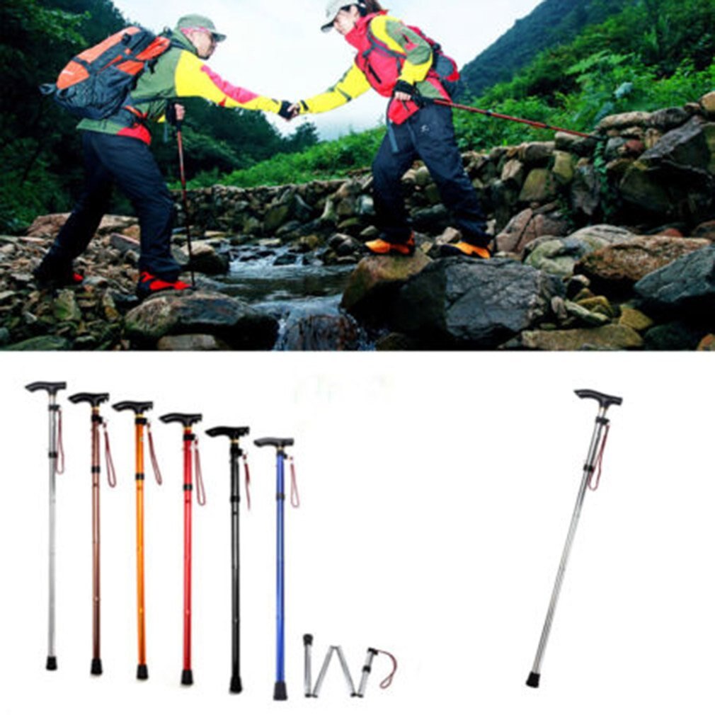 Adjustable Folding Light Weight Trekking Poles Hiking Pole Walking Stick