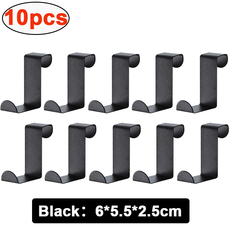 Z-förmiger Badezimmerschrank-Türhaken, Edelstahl-Tür-Rückaufhänger, Schlüsselanhänger, Kleiderhaken, Zuhause, Küchenzubehör, Organizer-Werkzeug: Tiefe Blau