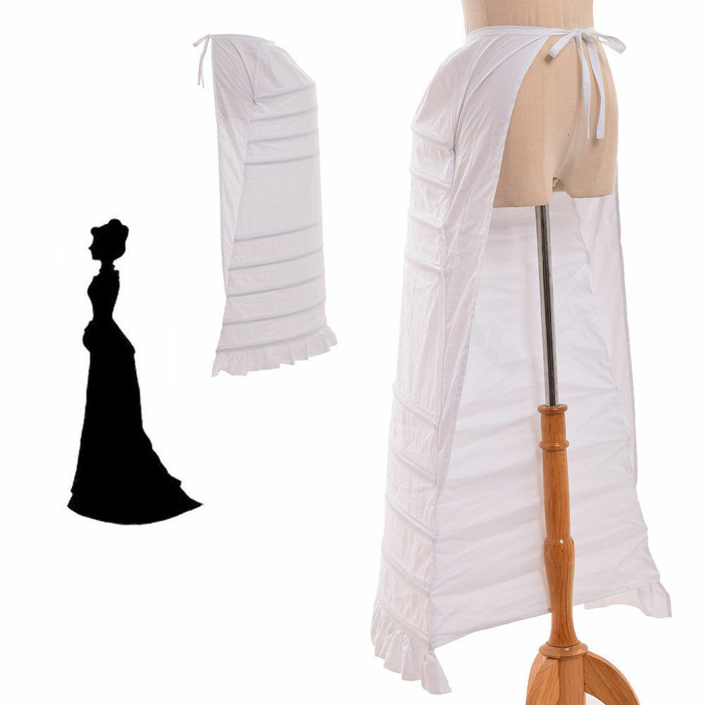 Victorian Dress Gown Long Bustle Bird Cage Frame Crinoline Costume Petticoat
