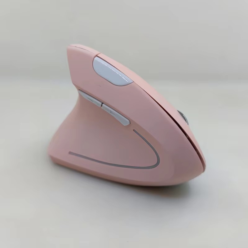 2.4G Wireless Pink Mouse Left Handed Vertical Ergonomic Computer Gaming Mause USB Optical 1600 DPI 5D Gamer Mice For PC Laptop: Red
