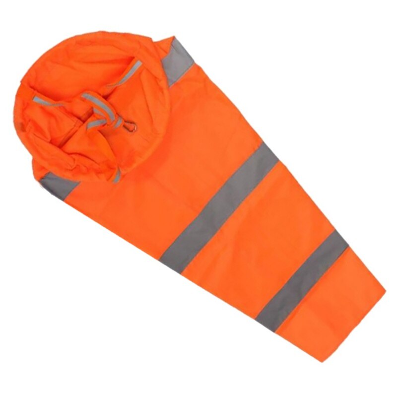 Airport Windsock Long Reflective Rip-stop Outdoor Rainbow Wind Measurement Sock Bag with Belt