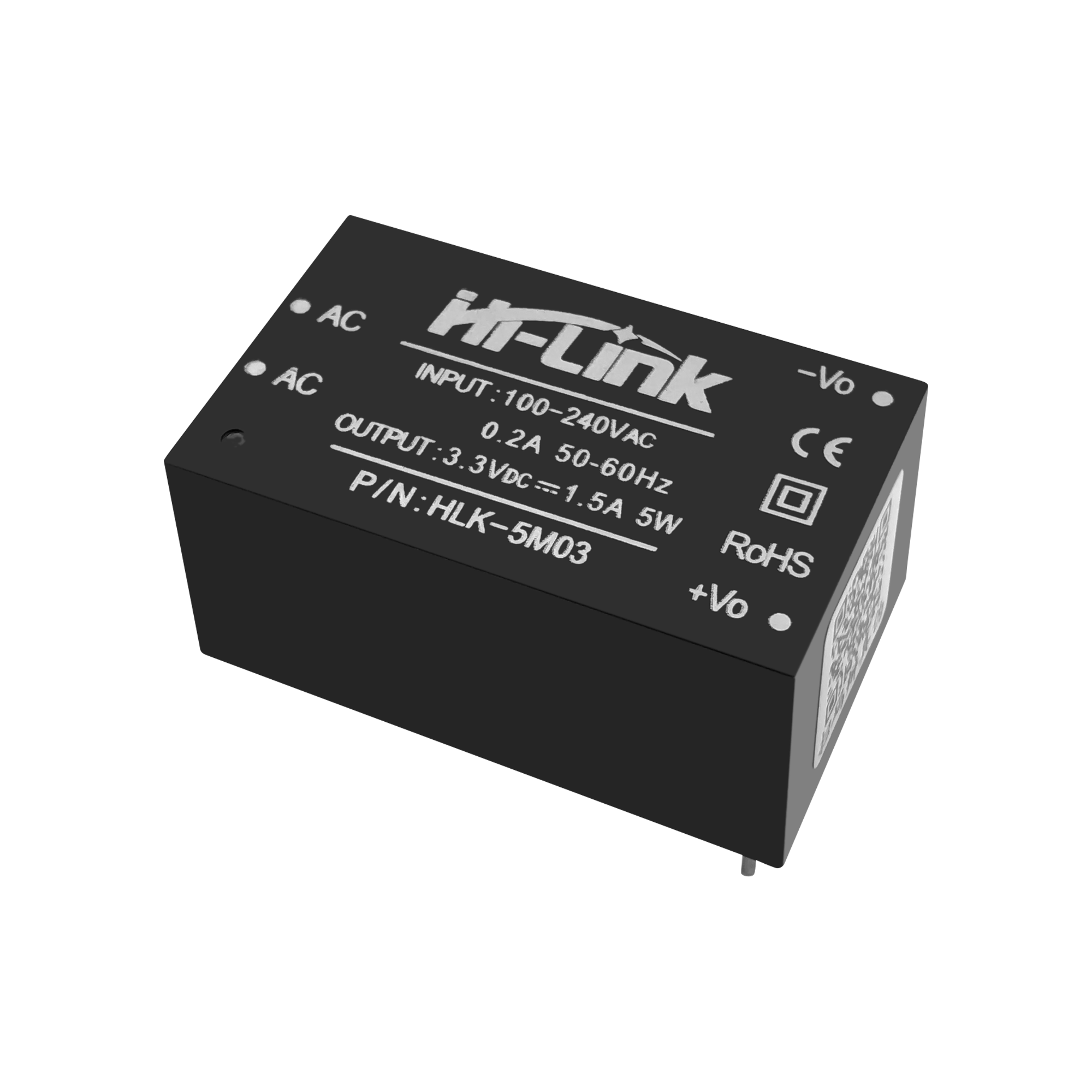 10 Stks/partij HLK-5M03 220V Naar 3.3V 5W Mini Buck Voeding Module Intelligente Smart Home ac Dc Converter