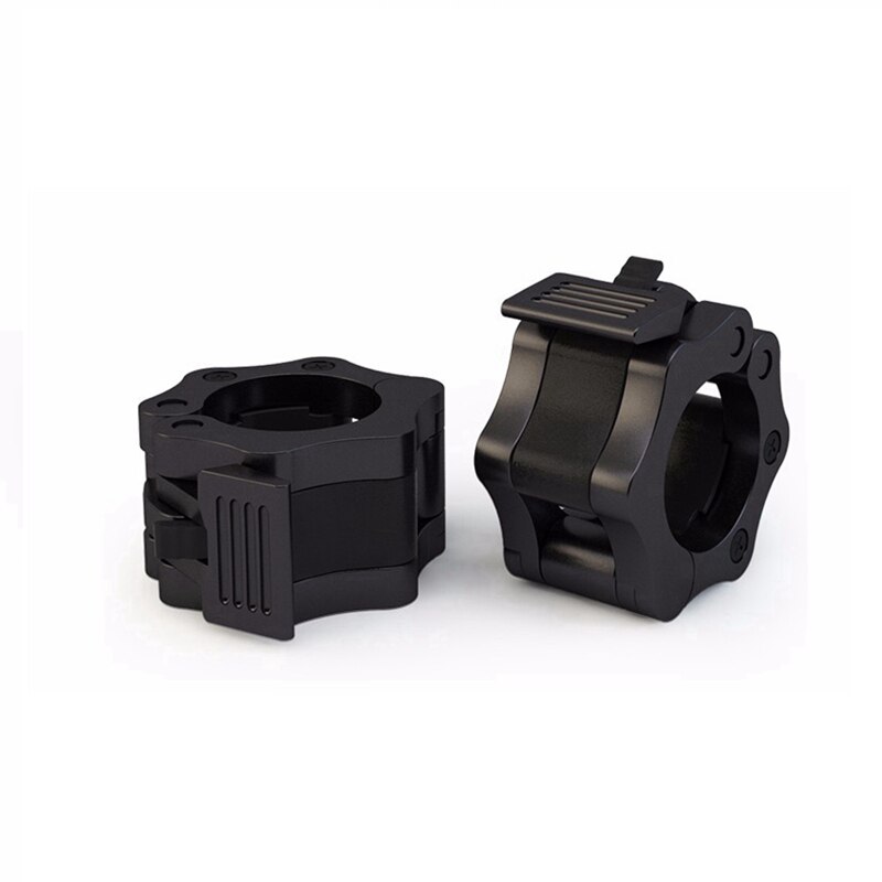 1 Pair 50mm 2" Spinlock Collars Barbell Collar Lock Dumbell Clips Clamp Weight lifting Bar Gym Dumbbell Fitness Body Building: Black