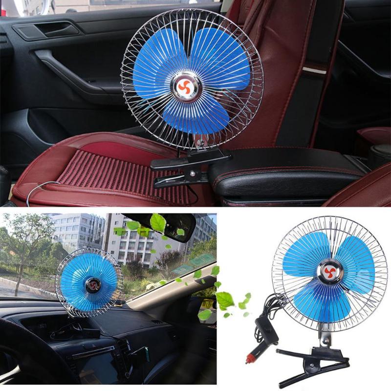 25W 12V 24V 180 Graden Alle-Ronde Verstelbare Car Auto Air Cooling Ventilator Laag Geluidsniveau Auto auto Cooler Ventilator Auto Fan Accessoires