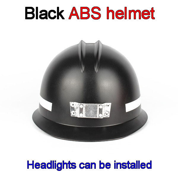 Abs Helm Zwart Flood Preventie Helm Koplampen Kan Worden Geïnstalleerd Kolenmijn Bouw Helm