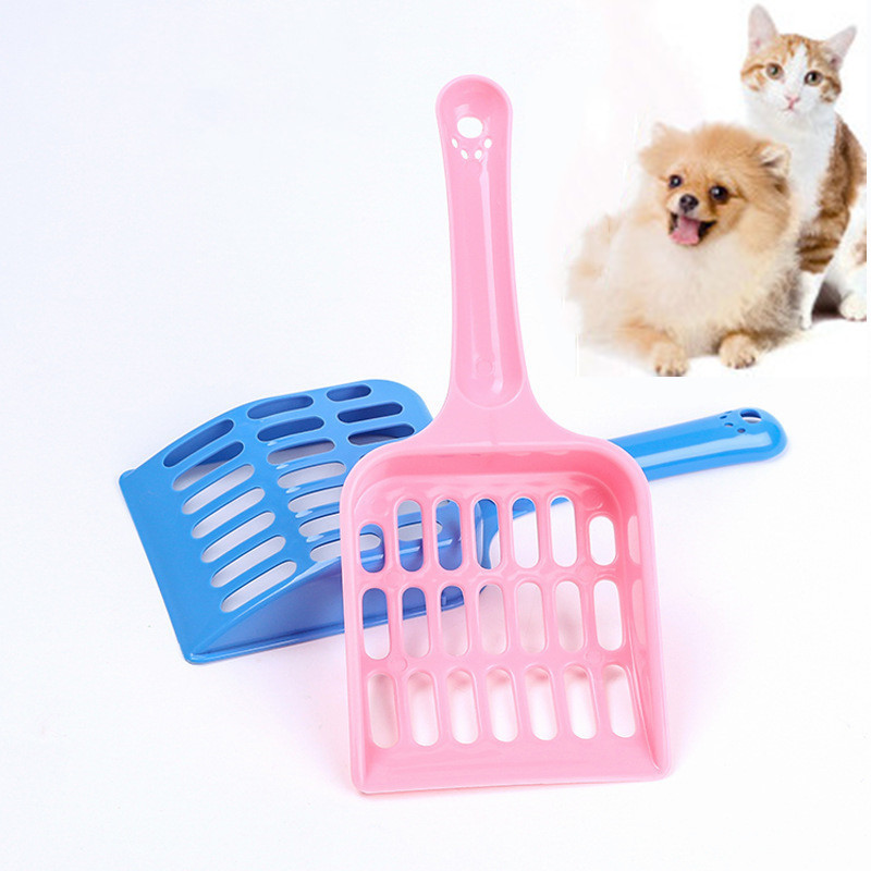Kattekuld skovl kæledyr rengøringsværktøj plastik scoop katte sand scooper rengøring toilet til kattekuld filter forsyninger