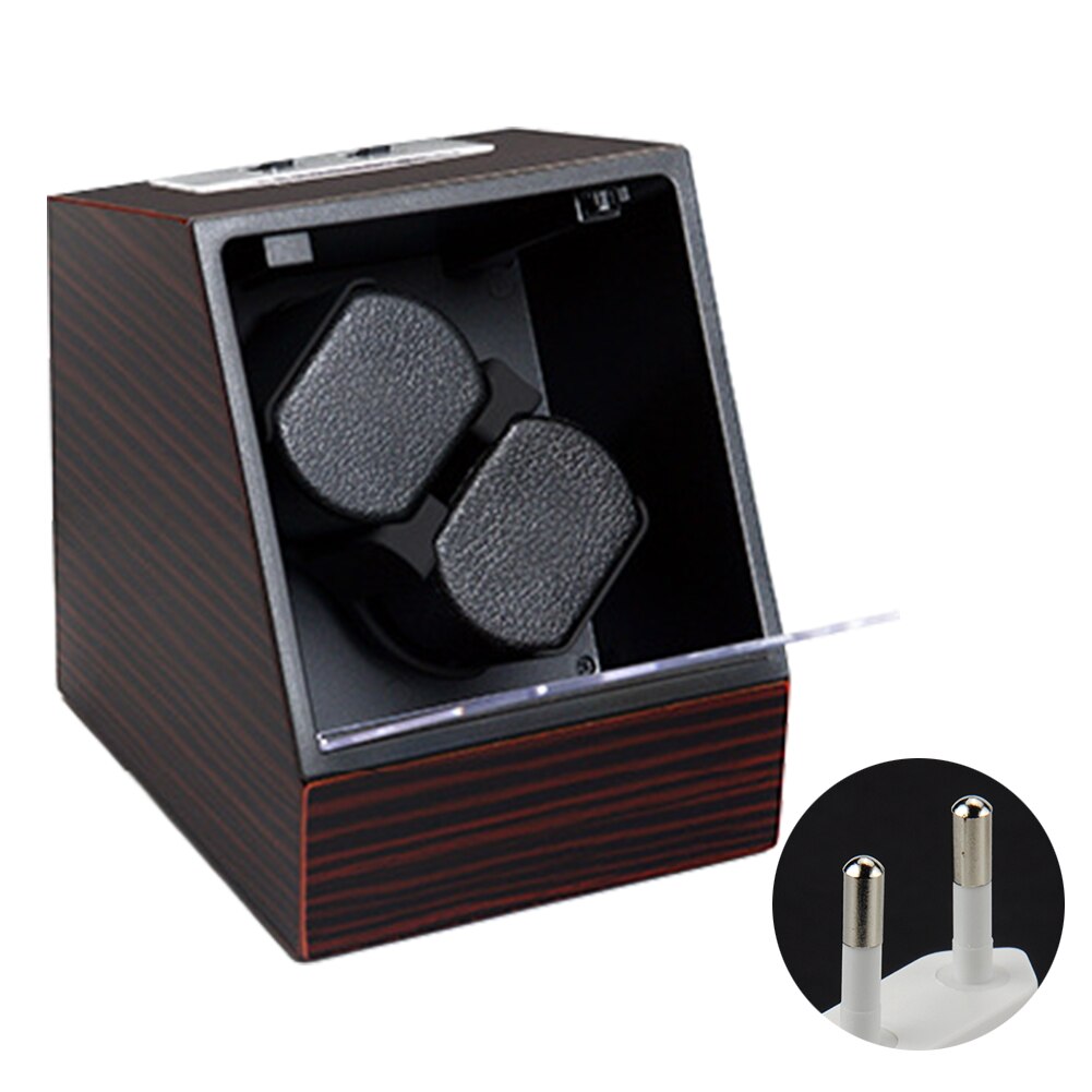 Dual Rotating Practical Portable Displaying Automatic Watch Winder Box Battery Powered Storage Case Multifunction Easy Install
