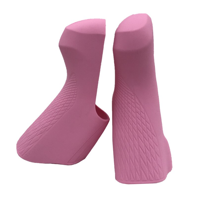 Generic Road Bike Shift Brake Lever Covers Bicycle Silicone Bracket For ST-R8000 ST-R7000 Hoods for Shimano R7000 R8000 Shifters: Pink