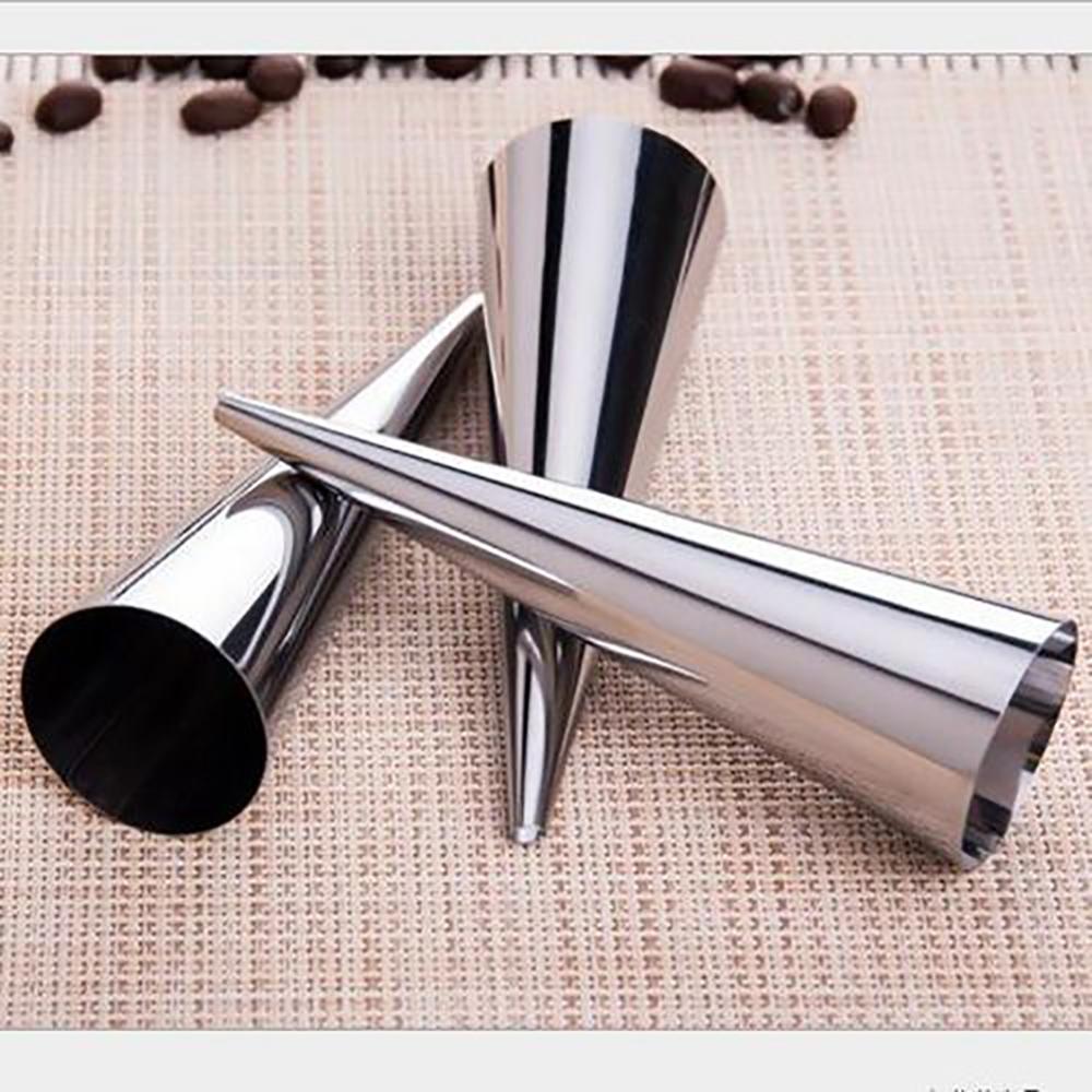 Roestvrij Staal Diy Bakken Kegels Hoorn Pastry Roll Cakevorm Spiraal Gebakken Croissants Buizen Cookie Dessert Keuken Bakken Tool: 12.1x3.4cm 3 piece