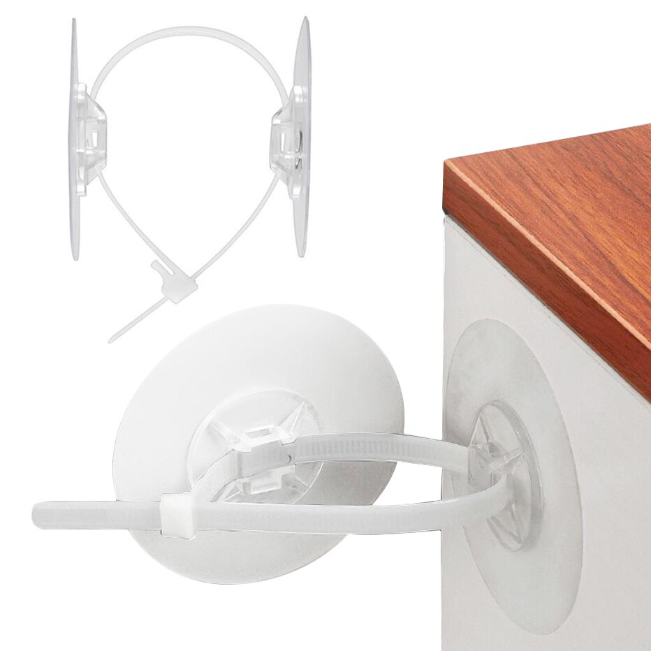Soporte anticaída para muebles de armario sin perforaciones, correas de seguridad ajustables para niños, bloqueo autoadhesivo para el cuidado del bebé